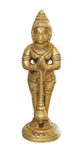 Hanuman Ji Brass Statue Bajrangbali Idol Religious Figurine Sculpture 5.5 Inch - Picture 1 of 2