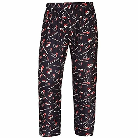Forever Collectibles NFL Men's Houston Texans Repeat Print Logo Comfy Pants Cover