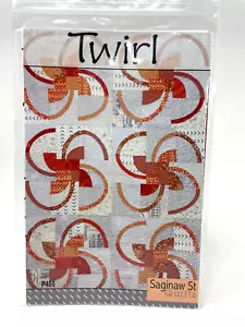 Saginaw St. Quilts - TWIRL - P455 Modello trapunta da parete 48"" x 72"" NUOVO - Foto 1 di 2
