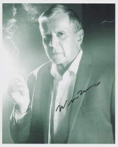 WILLIAM B DAVIS signed THE X-FILES 8x10 w/ coa CIGARETTE SMOKING MAN stunning - Picture 1 of 1
