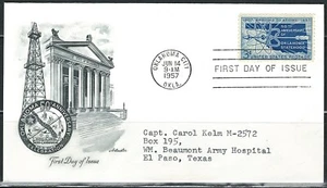 US Year of 1957 First Day Cover Scott#1092. - Picture 1 of 1