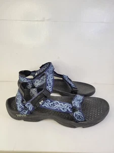 Sandalia deportiva Teva Hurricane 4 para mujer negra azul talla 8 - Imagen 1 de 7