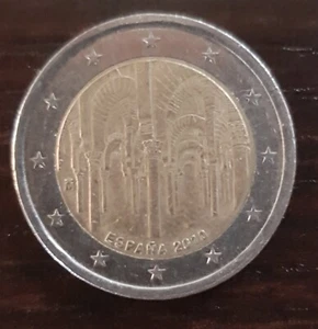 Moneta 2 due euro foresta di colonne moschea di Cordoba 2010 Spagna - Foto 1 di 1