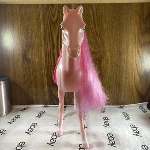 Mattel 2002 Barbie Pink Horse Pink Hair and Saddle RARE - Picture 1 of 8