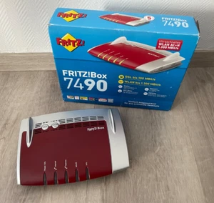 AVM FRITZBox 7490 WLAN Router Modem VDSL ADSL DSL WiFi AC + N MESH DECT VPN ISDN - Bild 1 von 3
