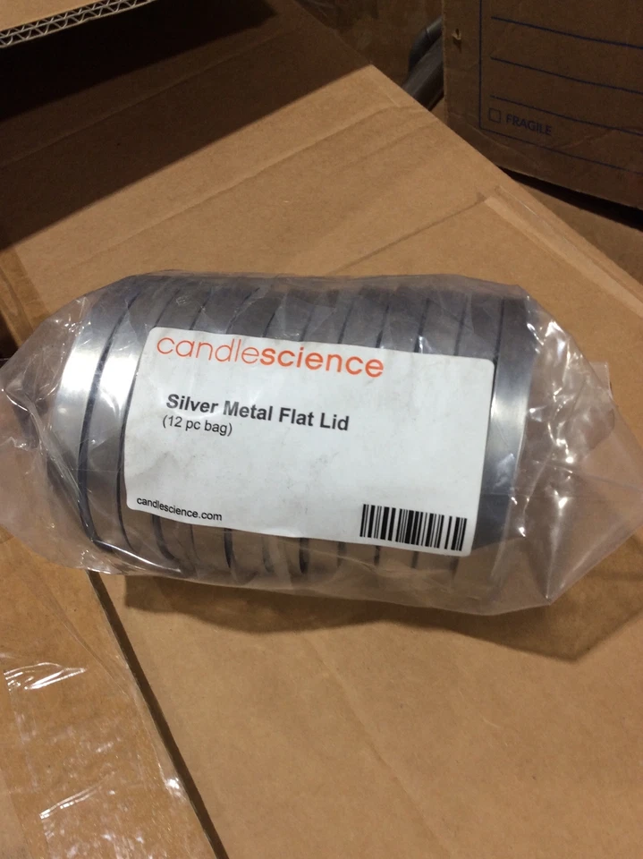 (12-Pk) Tapa Plana CS Metal Plateado (C6A) Foto 1 de 4