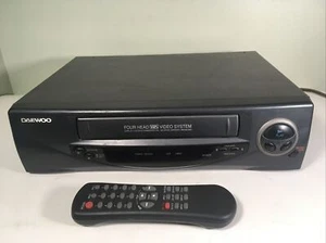 Daewoo DV-K47N Video Cassette Recorder Player VCR Works But Wont Eject W/Remote - Picture 1 of 6