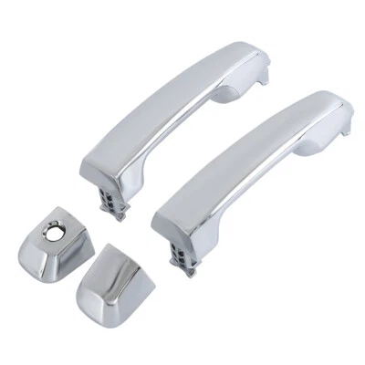 Manijas de puerta exteriores cromadas delanteras izquierda+derecha para Toyota 4Runner 2010-2021 Foto 1 de 4