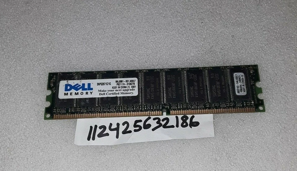  1GB DDR1 DDR PC3200E  400MHZ 400  184-PIN 184 PIN  DIMM UNBUFFERED ECC    64X8 - Image 1 of 1