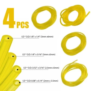 4x Universale Tubo Del Carburante Benzina Flessibile Motosega Decspugliatore BN - Picture 1 of 6