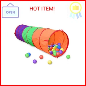 Kids Play Tunnel Tent for Toddlers, Colorful Pop Up Crawl Tunnel Toy for Baby or - Picture 1 of 2