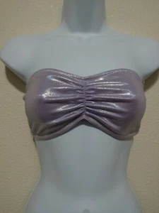 Victoria's Secret PINK Shiny Lavender Bandeau Medium - Picture 1 of 4