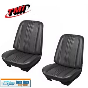 1970 Chevelle Front & Rear Seat Upholstery - Black- Made by TMI IN STOCK - Bild 1 von 2
