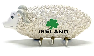 Genial soporte para llaves de oveja Ireland con trébol y soportes para colgar 6" de ancho x 3" de alto raro - Imagen 1 de 13