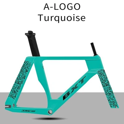 Cuadro de pista ligero BXT TRC-195 carbono T1000 Doodle LOGO 700C engranaje fijo Foto 1 de 4