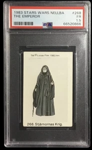 1983 star wars nellba #268 emperor; copyright SSP on front PSA 1.5  (POP 2, 4^) - Picture 1 of 3