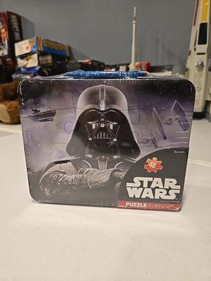 Star Wars Darth Vader Metal Tin Lunch Box 48 Piece Puzzle LQQK NEW SEALED - Image 1 of 3