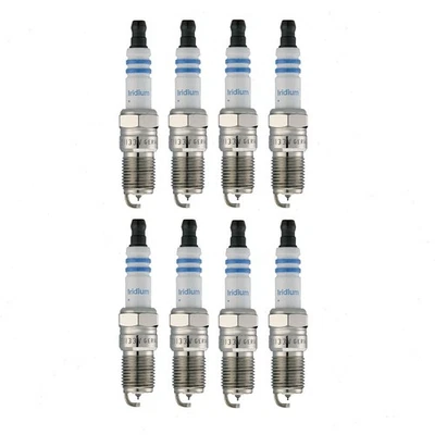 8 pc Bosch Double Iridium Spark Plugs for 2000-2005 Cadillac DeVille 4.6L V8 ru Foto 1 de 4