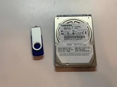 Original 120GB PS3 Hard Drive 2.5" 5400rpm (Toshiba MK1255GSX) & USB Update - Image 1 of 2