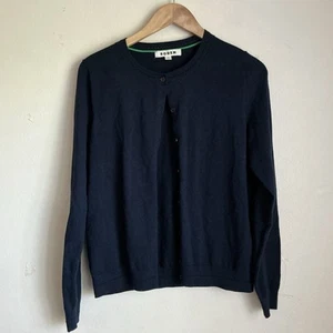 Boden Catriona Cardigan Sweater Button Size Medium Cotton Preppy - Picture 1 of 5