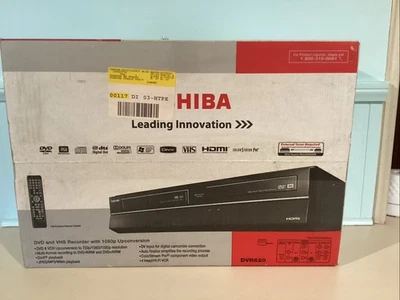 Toshiba DVR620 DVD/VHS Player Recorder Burner HDMI 1080p Upconversion NEW IN BOX - Image 1 of 4