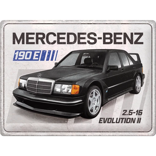 NOSTALGIC ART Blechschild 30 x 40 cm »Mercedes-Benz - 190 E 2.5-16 Evolution II«