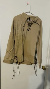 camicia uomo medievale rinascimentale stile moderno bottoni taglia L - Foto 1 di 11