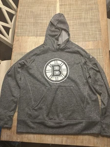 Boston Bruins Hoodie grau Adidas Jugend XL  - Bild 1 von 3