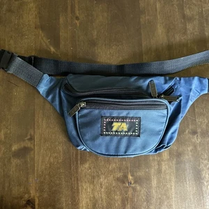 Riñonera vintage TA años 80 90 retro azul nailon mamá abuela viaje - Imagen 1 de 5