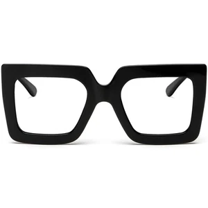 Oversized Square Blue Light Glasses for Women Cute Big Frame Glasses Fashion ... - Picture 1 of 7