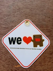 🔥🔥 Artículo muy raro Monstruo DOMO-KUN personaje letrero plástico coche calcomanía arte - Imagen 1 de 7