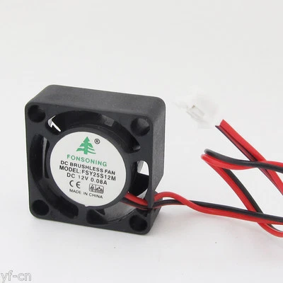 50pcs Brushless DC Cooling Fan 25x25x10mm 25mm 2510 12V 0.08A 5 blades 2pin - Image 1 of 4