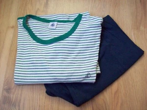 PETIT BATEAU Jungen Maritim Pyjama 2tlg. SET T-Shirt+Shorts 158-164/170 16-18J. - Bild 1 von 6