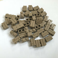 50 Lego Bausteine Mauersteine 1x2 dunkel beige dunkel tan NEU 98283