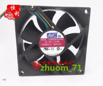 1PC AVC DS08025R12UP097 8025 12V 0.35A CPU temperature controlled chassis fan - Image 1 of 2