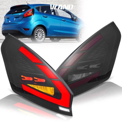 SMOKED VLAND LED Tail Lights For Ford Fiesta 2008-2019 W/Animation&Sequential - Image 1 of 4