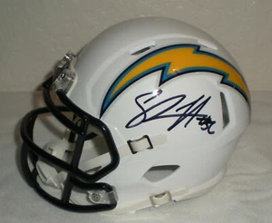 SHAWNE MERRIMAN - San Diego Chargers Autographed Mini Helmet with BDS COA #3443 - Picture 1 of 4