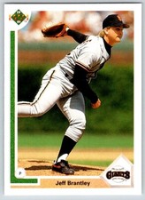 1991 UPPER DECK JEFF BRANTLEY SAN FRANCISCO GIANTS #424