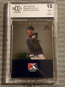 2007 TRISTAR PROSPECTS PLUS RICK PORCELLO BCCG 10 MINT OR BETTER DETROIT TIGERS