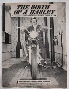 THE BIRTH OF A HARLEY - AMF H-D Factory at York - Custom Chopper Mag reprint - Picture 1 of 3