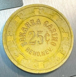 Bonanza Casino 25c Casino Chip Miglior Prezzo su Ebay CHN - Foto 1 di 2