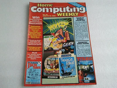 Home Computing Wochenmagazin #66 1984 Sord M5 TI99/4A Dragon 32 Vic-20 Oric-1 - Bild 1 von 4