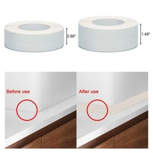 Self Adhesive Bath Kitchen Waterproof PVC Sealing Tape Sink Caulk Strip Corner - Picture 1 of 13