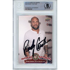 Randy Couture UFC Signed 2010 Upper Deck WOS #255 Card Beckett BAS Slab MMA AUTO - Picture 1 of 5