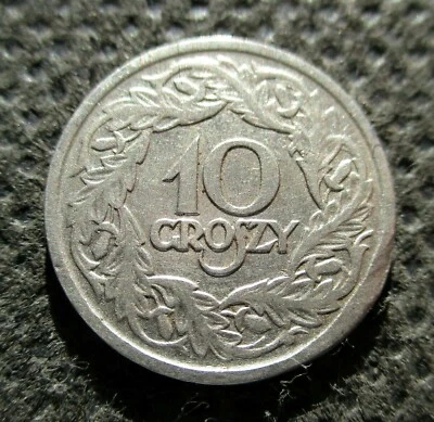 OLD COIN OF POLAND 10 GROSZY 1923 SECOND REPUBLIC (II RZECZPOSPOLITA POLSKA) - Image 1 of 2