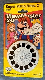 #4098 Super Mario Bros 2 view-master 3 Reels blister pack SEALED Set 1989 NES