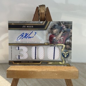 Joe Mauer 2020 Triple Threads Autograph Relics 3000 Twins 9/18 
