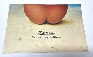 Póster de viaje Edenism Zemi's Bahamas Cable Beach Retro Mod Hippy Botín Y2K De colección - Imagen 1 de 11