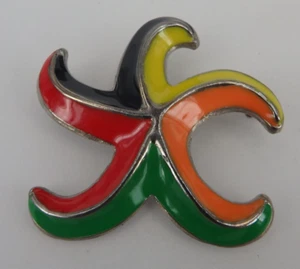 Neugablonz: Figürliche Brosche Seestern mit Emaille um 1960 (116775) - Bild 1 von 4