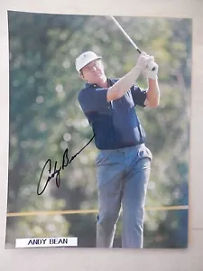 Fotografía autografiada de Andy Bean de 8" X 10" - Imagen 1 de 2
